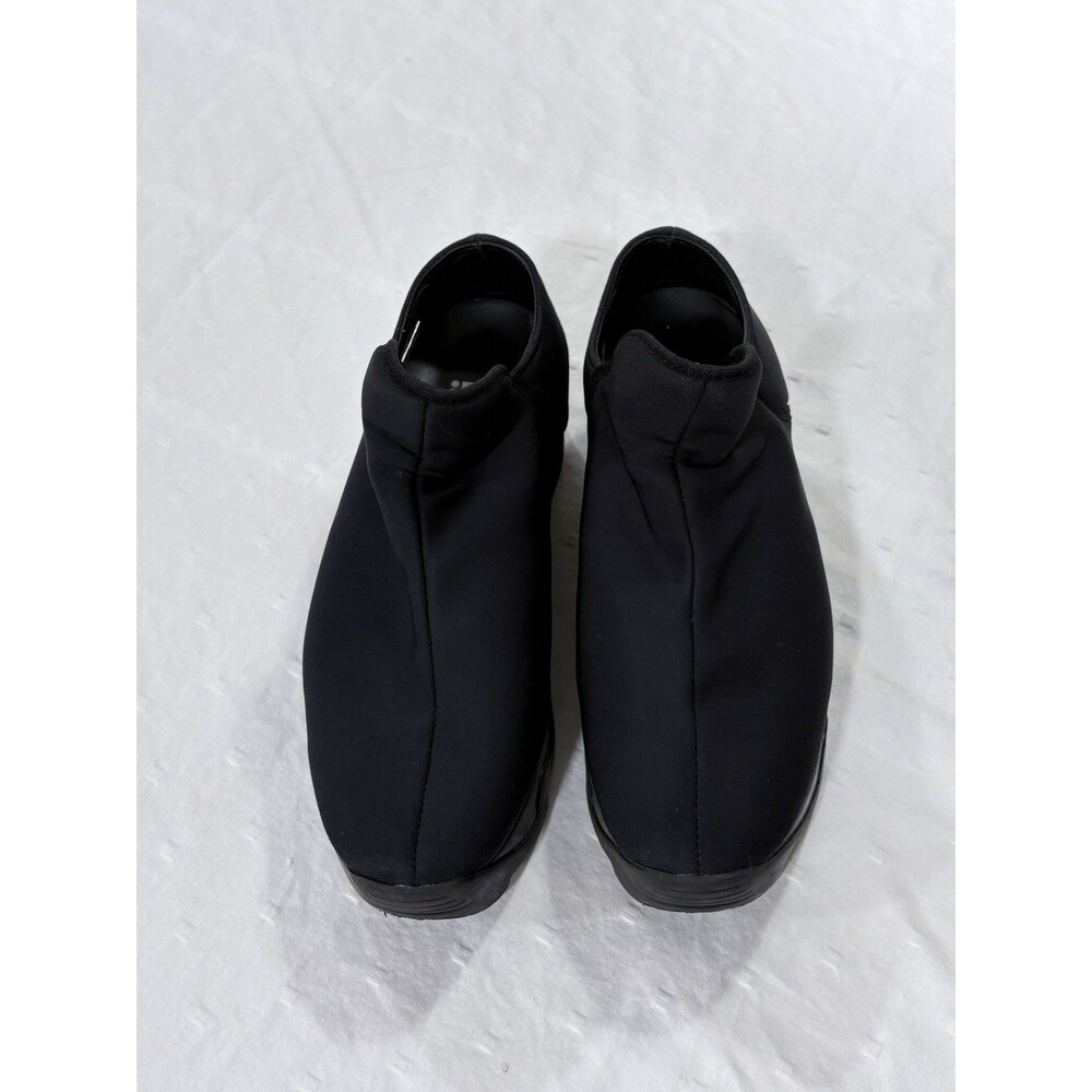 iRi NYC Wes Black Neoprene Low Top Wavy Platform Sneakers Sz 36 US 6
